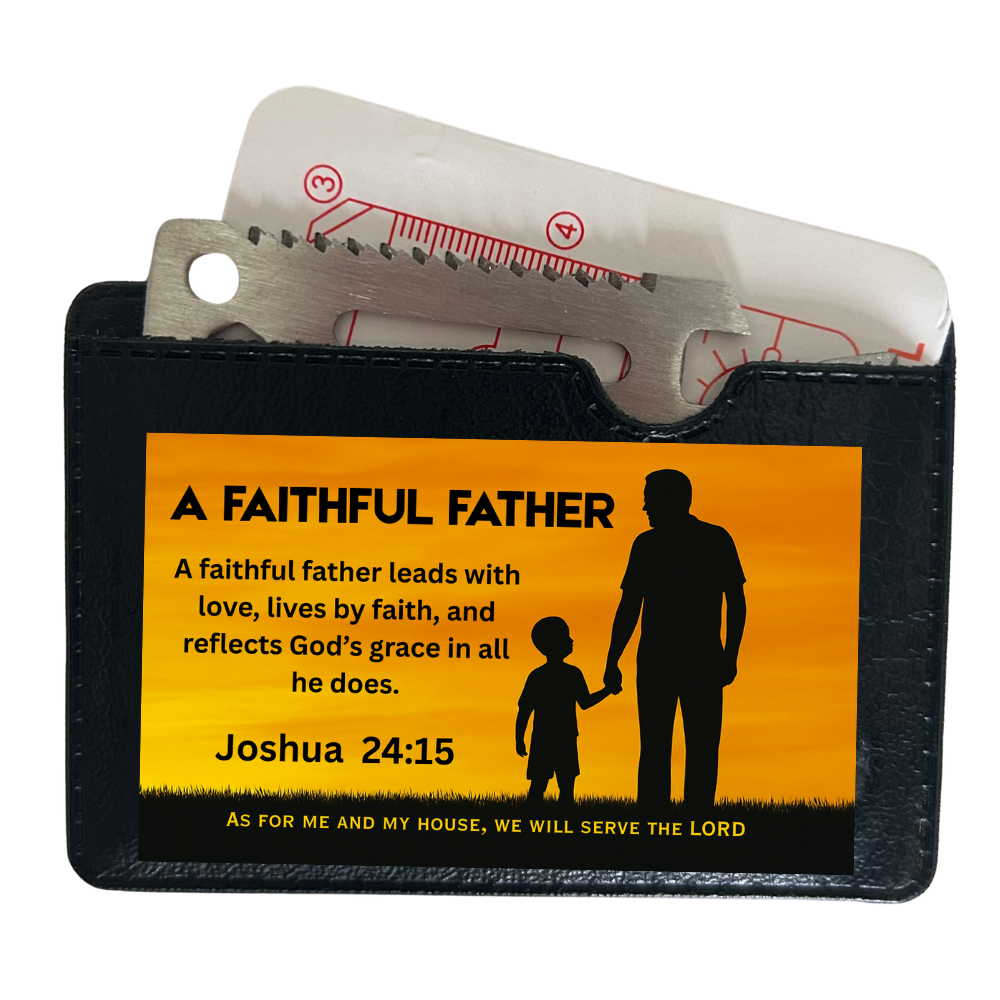 Faithful Father Survival Tool – 10 Pack Cards for Church Men