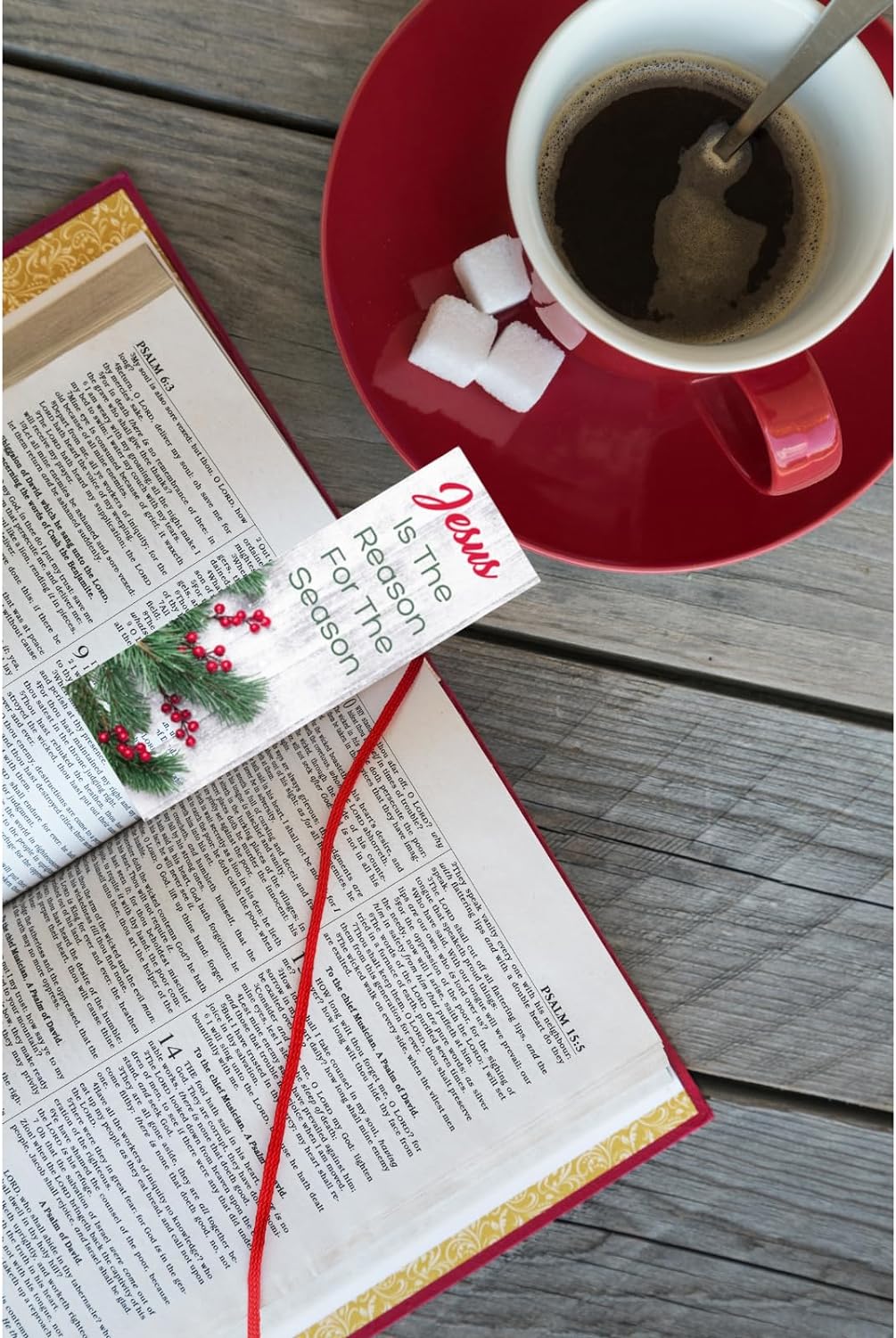 100 Count Bulk Pack - Christmas Jesus is The Reason for The Season Bookmarks - Isaiah 9:6 NIV Bible Verse - Church Handouts- Greeting Card Inserts