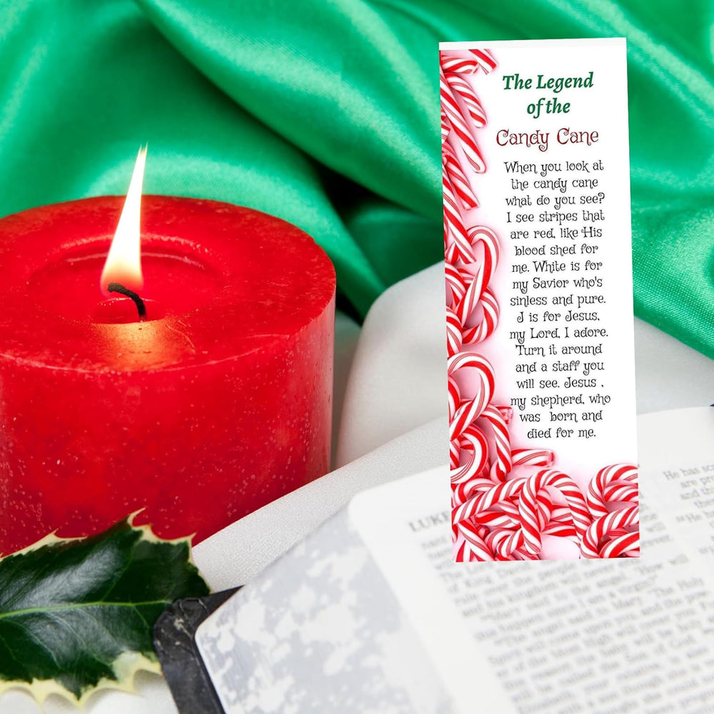 The Legend of The Candy Cane Christmas Bookmarks 50 Count