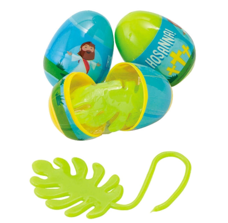 Hosanna Christian Vinyl Sticky Palm Leaf-Filled Easter Eggs