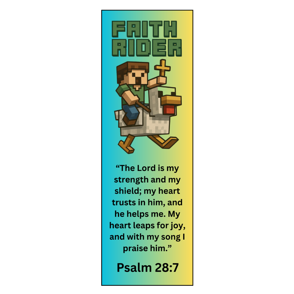 Chicken Jockey Faith Rider Bookmarks