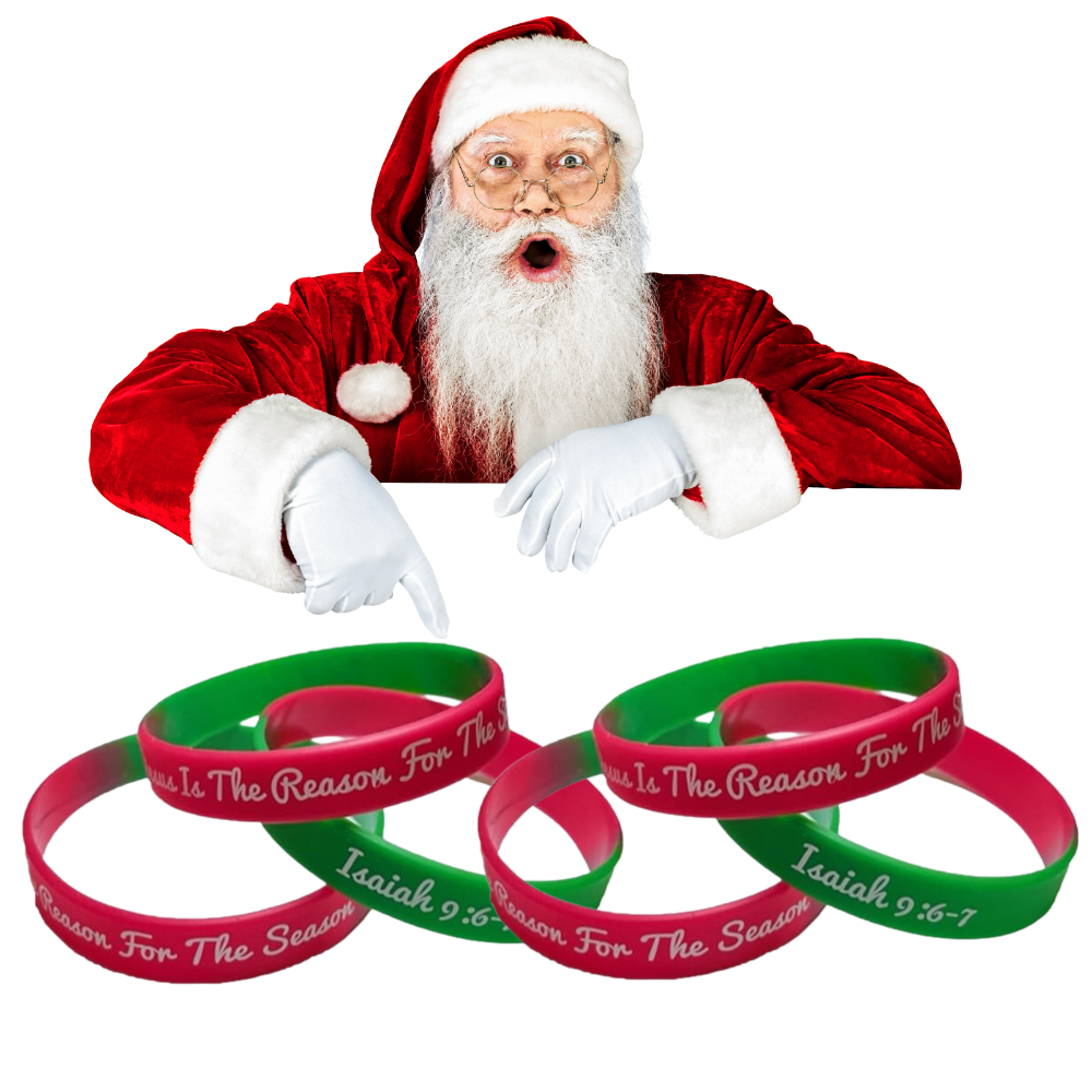 Jesus is the reason for the season bracelets Christmas favors bulk