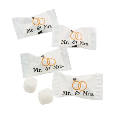 Mr and Mrs wedding butter mints bulk count