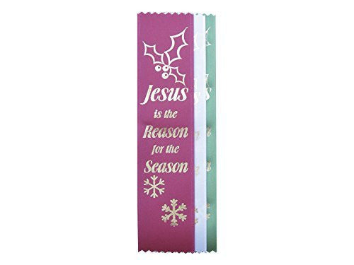 Ribbon Jesus Is Reason with Holly Pack of 10