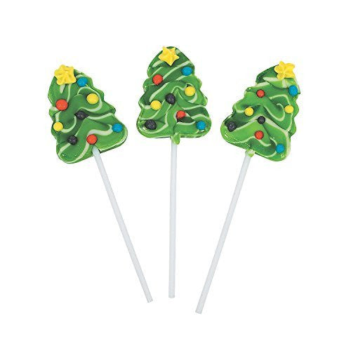 Christmas Tree Swirl Pops, 12ct