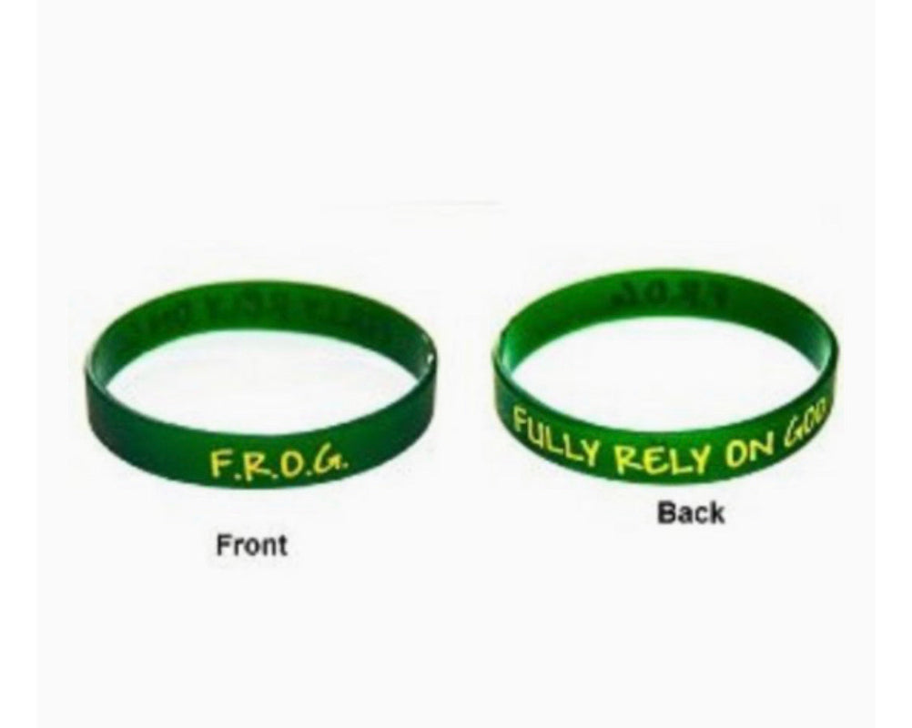 50 F.R.O.G. Silicone Wristbands – Fully Rely on God Bracelets