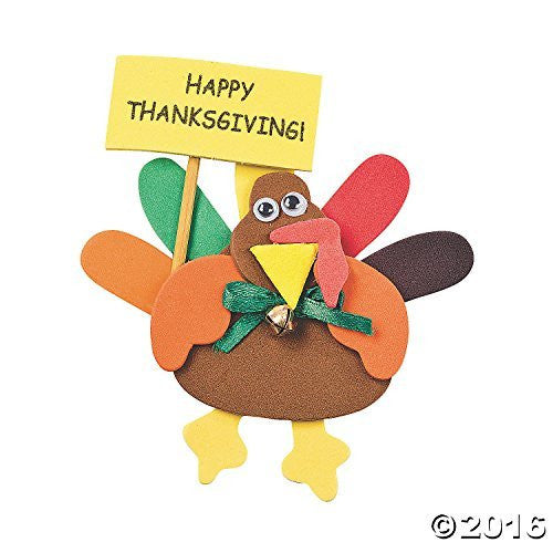 Turkey Magnet Craft Kit (1 Dozen)