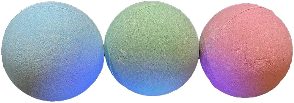 Set of 3 Flashing Glow Bath Bomb Glow in The Dark Bath Bomb Flashing Light Show Light Up Bath Bomb