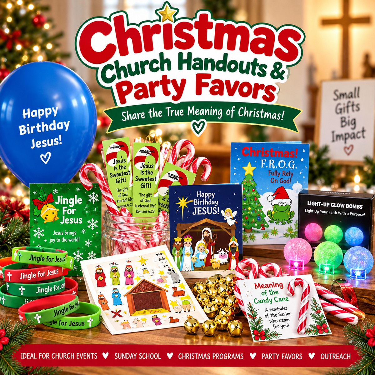 Jingle For Jesus Card and Jingle bell set