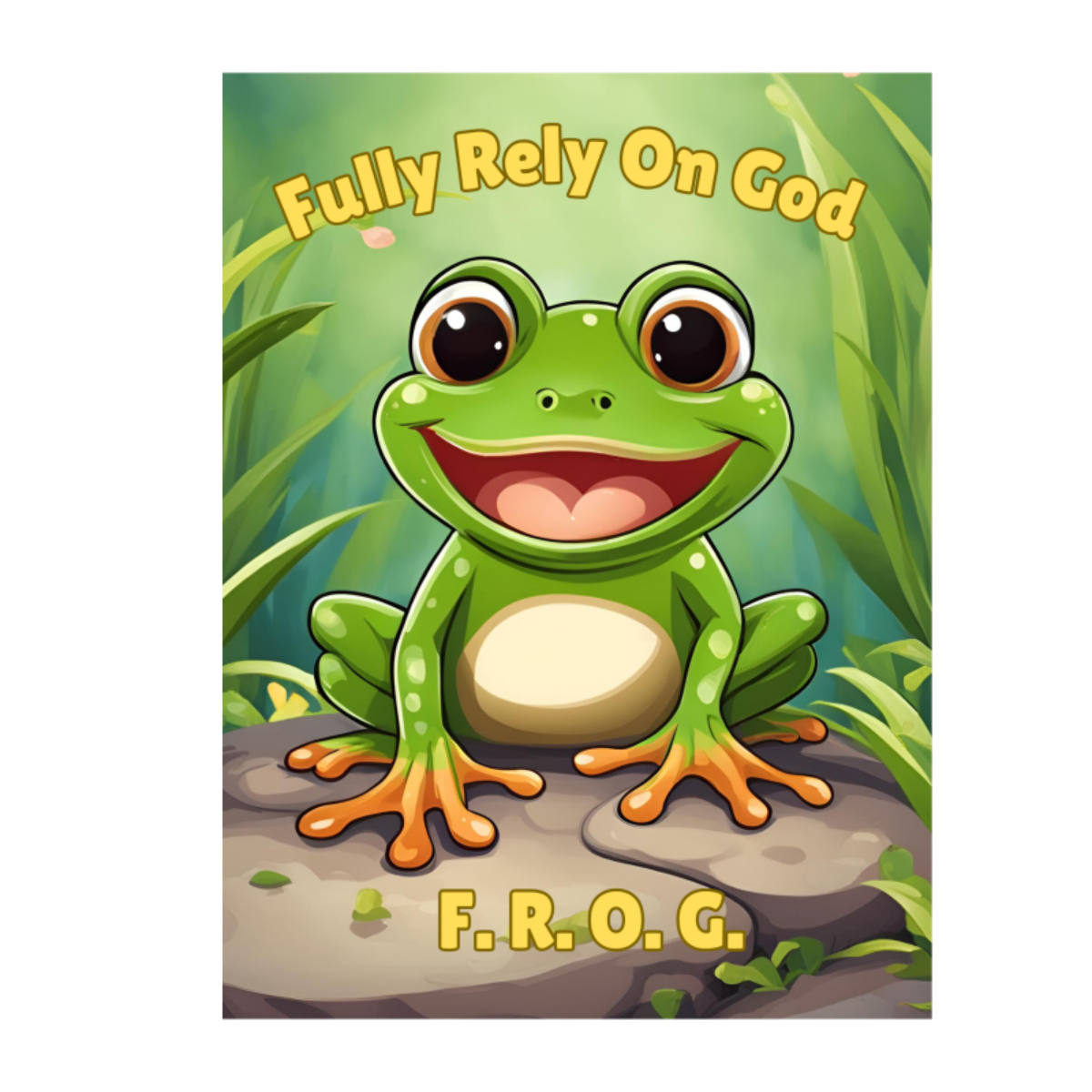1000 customizable F.R.O.G. Gospel Tracts for Kids – Fully Rely on God Theme