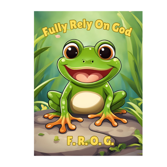 1000 customizable F.R.O.G. Gospel Tracts for Kids – Fully Rely on God Theme