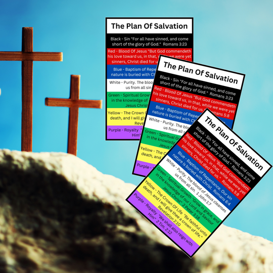 100 Bulk Count of Plan of Salvation Prayer Pocket Card