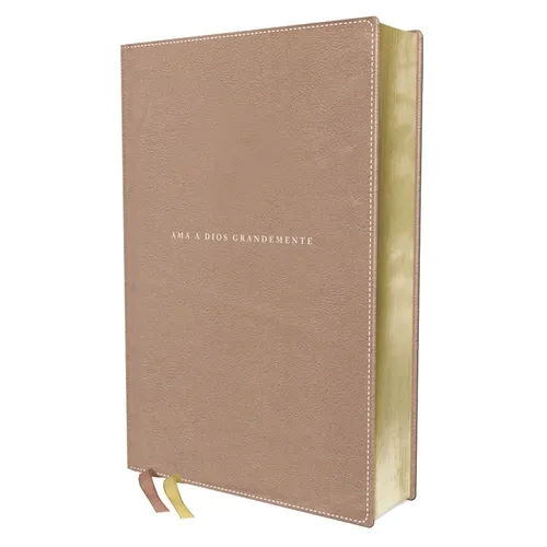 Nbla, Santa Biblia, AMA a Dios Grandemente, Interior a Cuatro Colores Leathersoft, Oro Rosa, Comfort Print