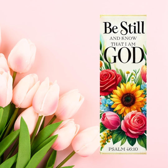 Be Still and Know That I Am God Floral Bookmarks  For Women