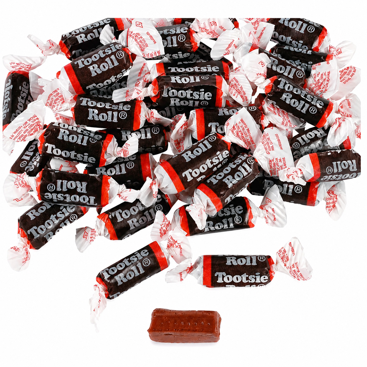 Bulk Tootsie Roll Chocolate Candy – 360 Individually Wrapped Pieces, Peanut-Free