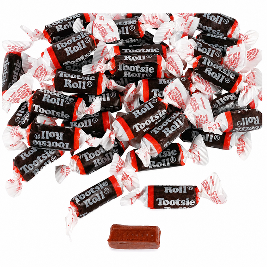 Bulk Tootsie Roll Chocolate Candy – 360 Individually Wrapped Pieces, Peanut-Free