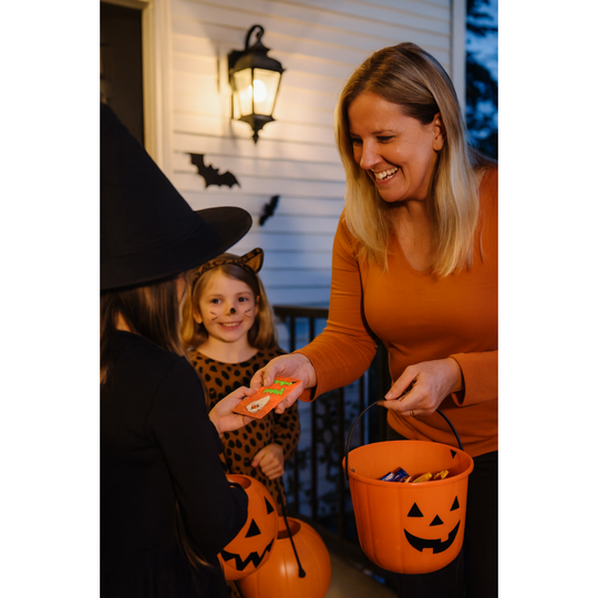 Christian Themed Bible Gospel Tracts being handed out for Halloween