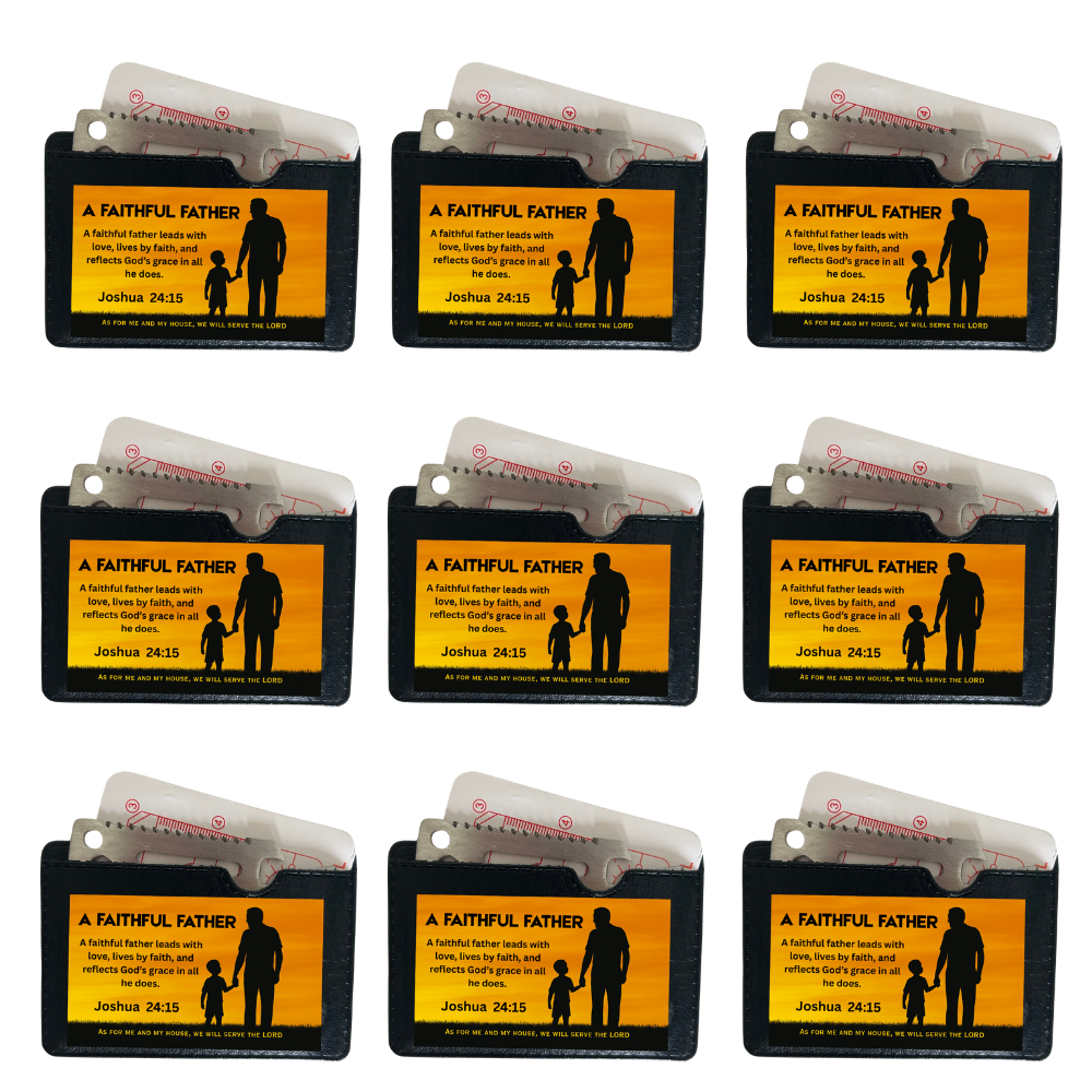 Faithful Father Survival Tool – 10 Pack Cards for Church Men