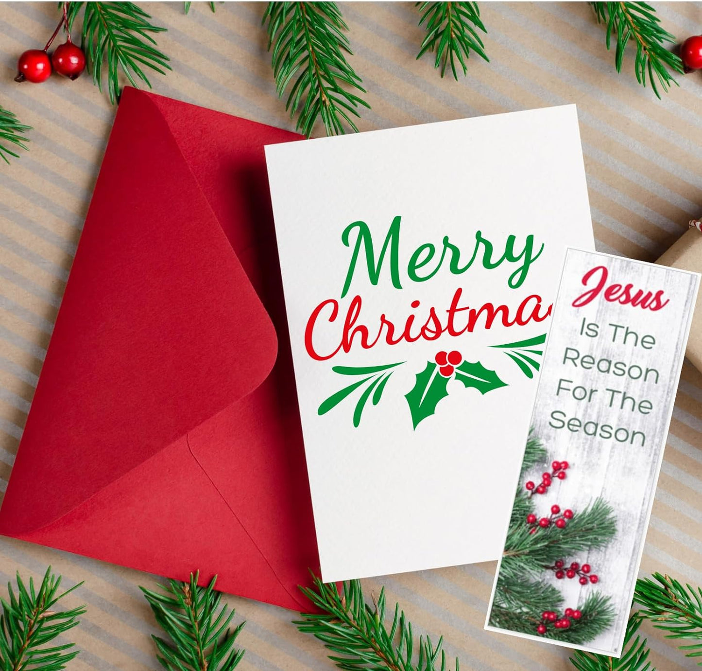 100 Count Bulk Pack - Christmas Jesus is The Reason for The Season Bookmarks
