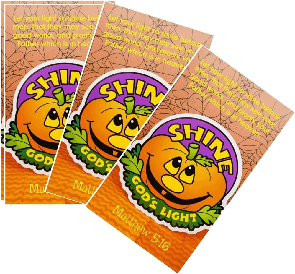 Let your light shine Christian pumpkin cards