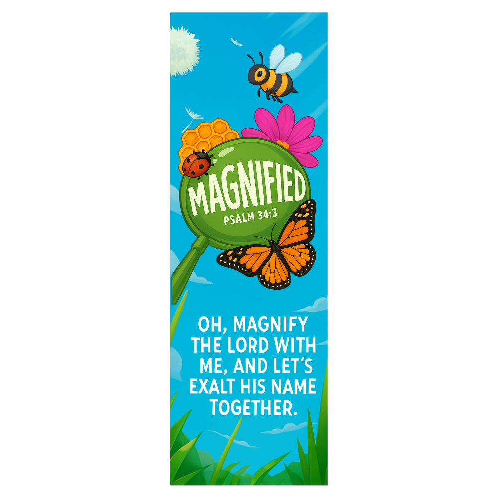 Magnified VBS Bookmarks