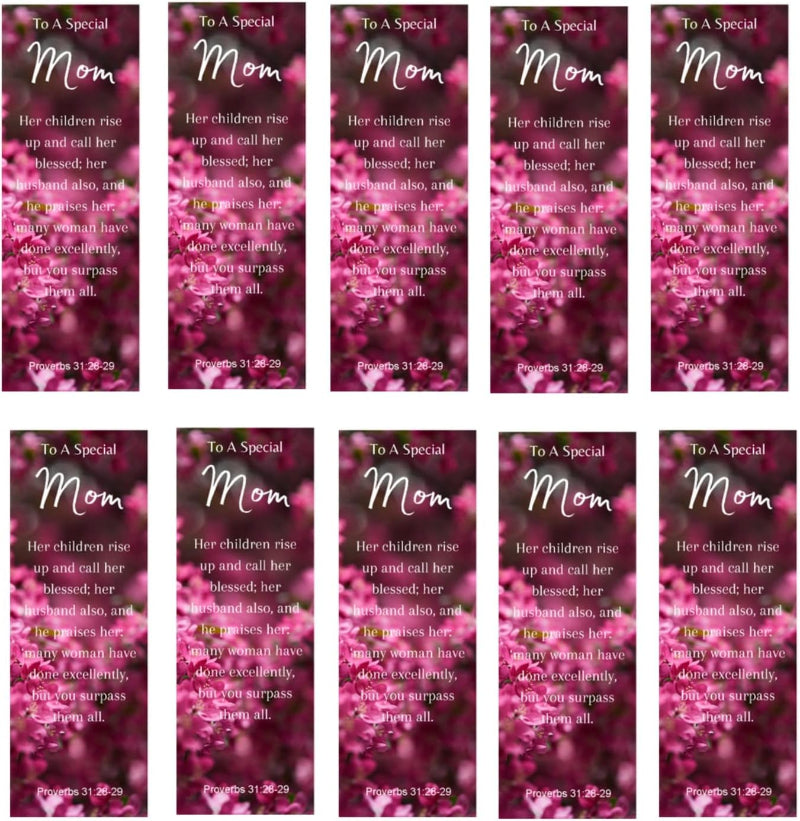 Pink Special Mom Christian Mother's Day Bookmarks