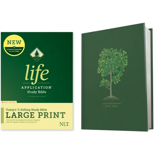 NLT Life Application Study Bible, Third Edition, Large Print (Red Letter, Hardcover)