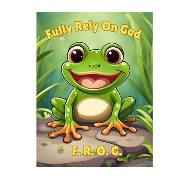 100 Count Fully Rely On God Frog Activity Bible Gospel Tracts For Kids