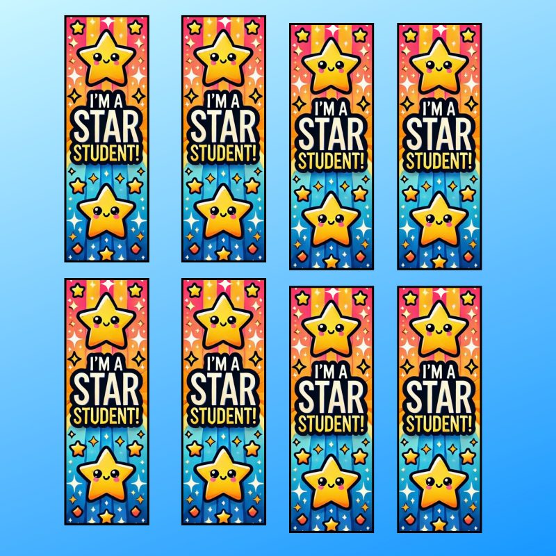 100 Count Star Student Bookmarks