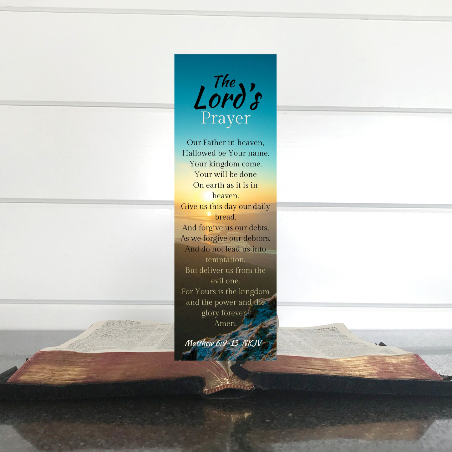 Bulk Wholesale 100 Count - The Lords Prayer Religious Christian Bookmarks for Men and Women - Inspirational Tokens - Made in USA - Bible Verse - Church Gifts - NKJV