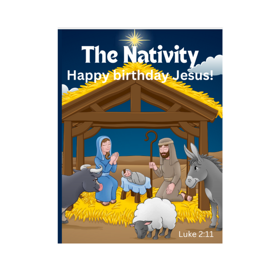 100 Count Christmas Nativity Happy Birthday Jesus Gospel Tracts For Kids Bible Verse Luke 2:11