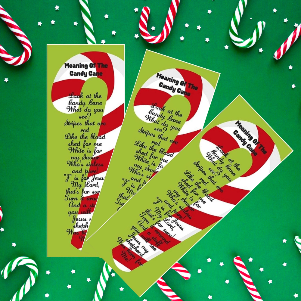Meaning of the candy cane bookmarks kids version 100 count