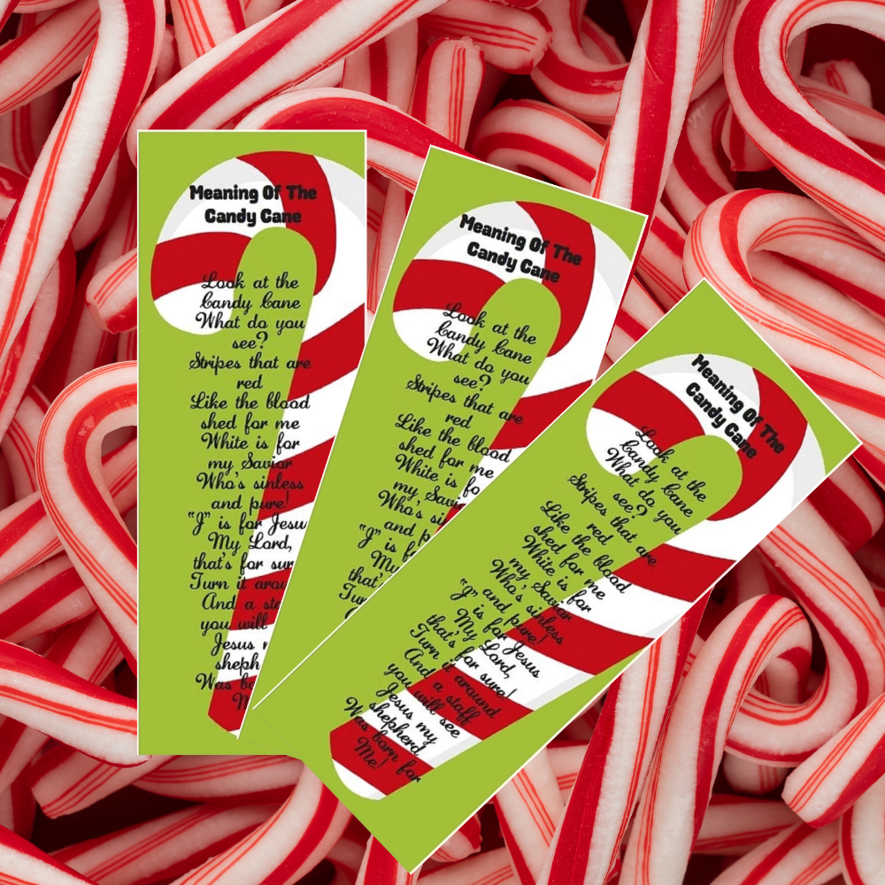 Meaning of the candy cane bookmarks kids version 100 count