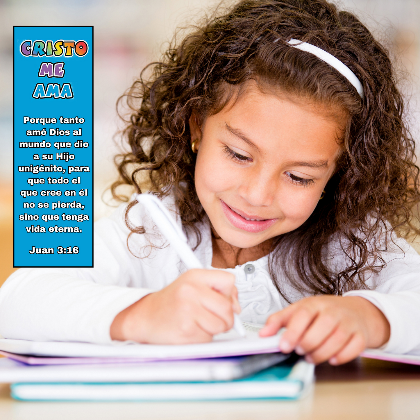 100 Count Cristo Me AMA John 3:16 Jesus Loves Me Spanish Christian Bookmarks for Kids