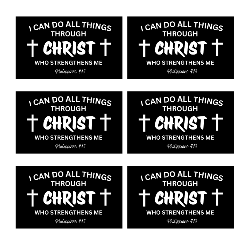 all things through Christ magnets