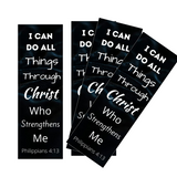 50 Count of  I Can Do All Things Through Christ Who Strengthens Me Bookmarks - For Churches Handouts