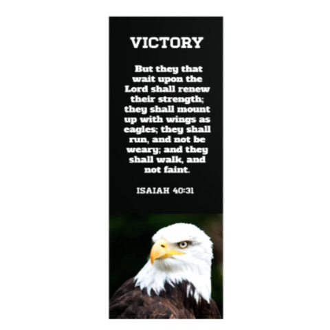 50 Count Man of God Victory Eagle Bookmarks Isaiah 41 Bible Verse Christian Bookmarks