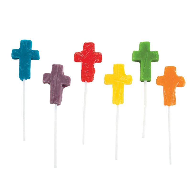 cross shaped candy lollipops suclers bulk