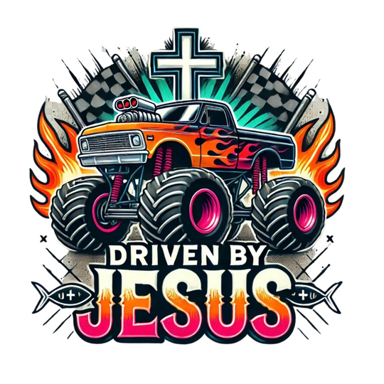 Christian Themed Monster Truck Temporary Tattoos, Bulk 50 Count