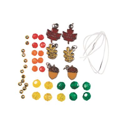 Beaded “Give Thanks” Charm Bracelet Craft Kit - Makes 12