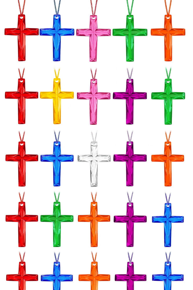 bulk crystal cross necklaces