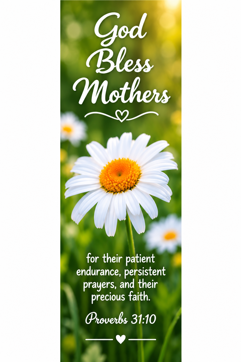 God Bless Mothers Christian Bookmarks 50 Pack - Proverbs 31:10 Church Mother's Day Gifts
