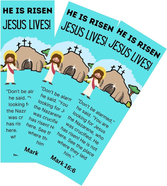 He is risen Jesus lives Bookmarks 