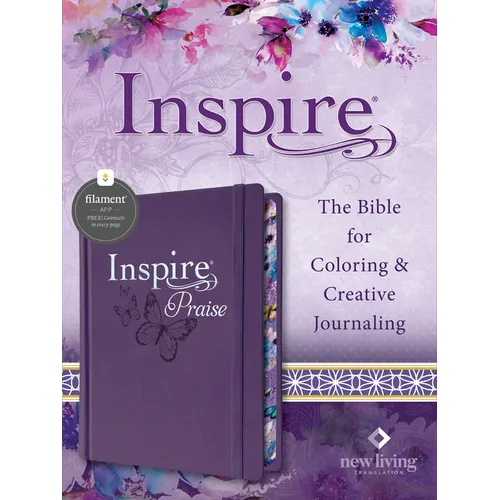 Inspire Praise Bible Nlt, Filament Enabled (Hardcover Leatherlike, Purple)