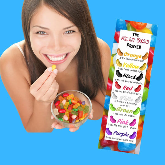 jelly bean prayer bookmarks