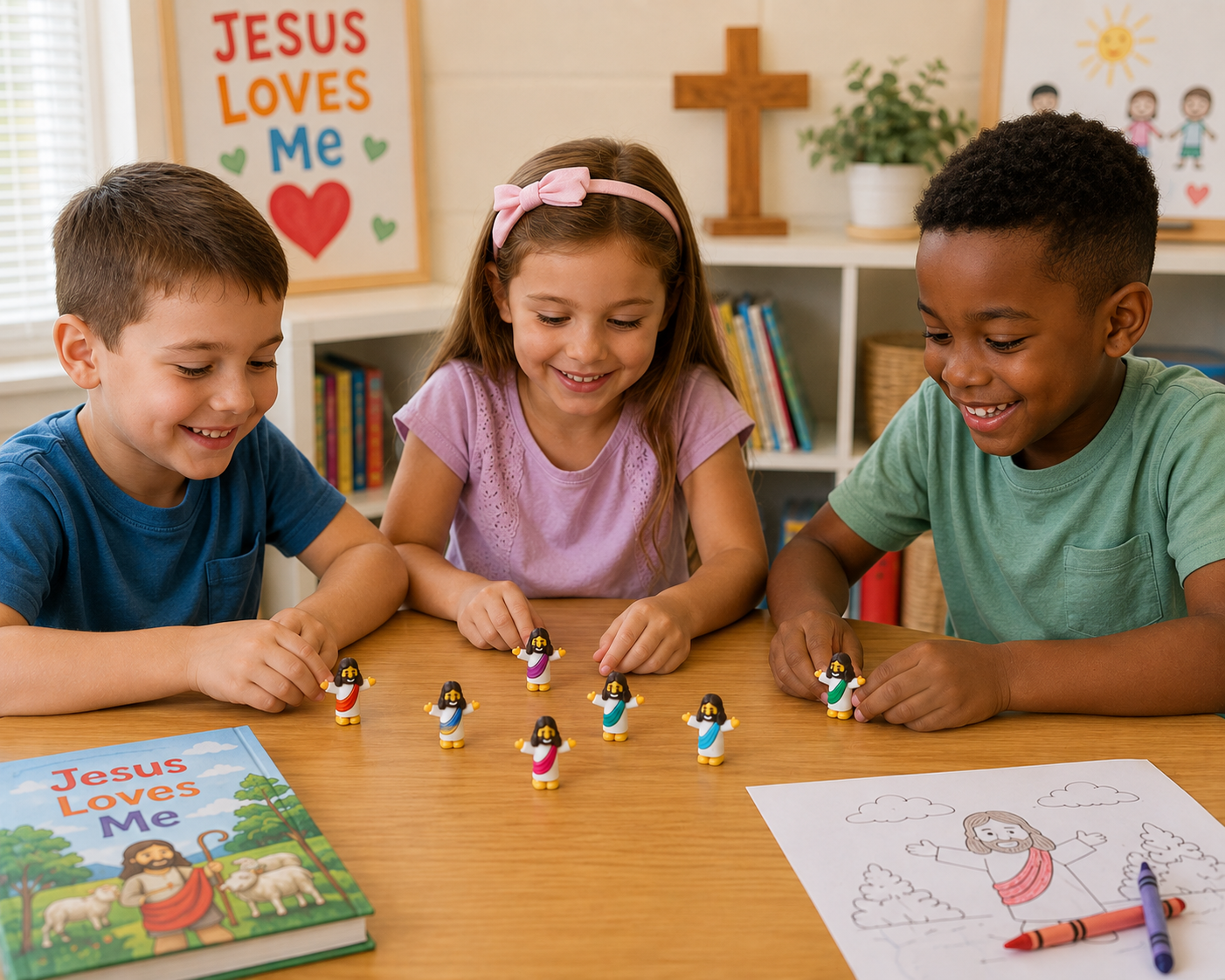 Mini Jesus Character Toys with Sash – Bulk Assortment of 24 for Church & VBS