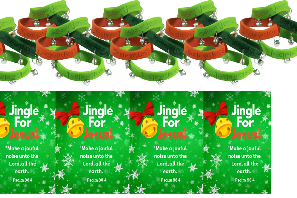 24 sets of Jingle for Jesus bracelets and cards