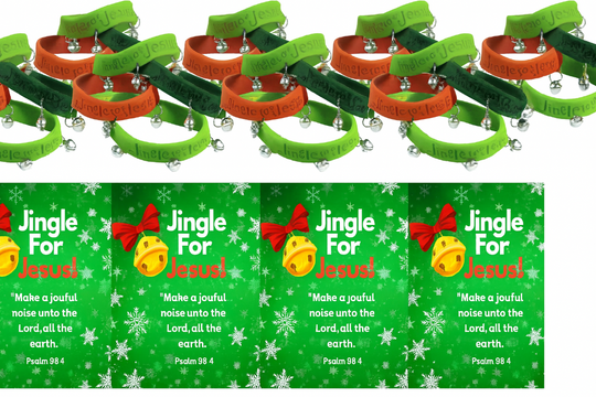 24 sets of Jingle for Jesus bracelets and cards