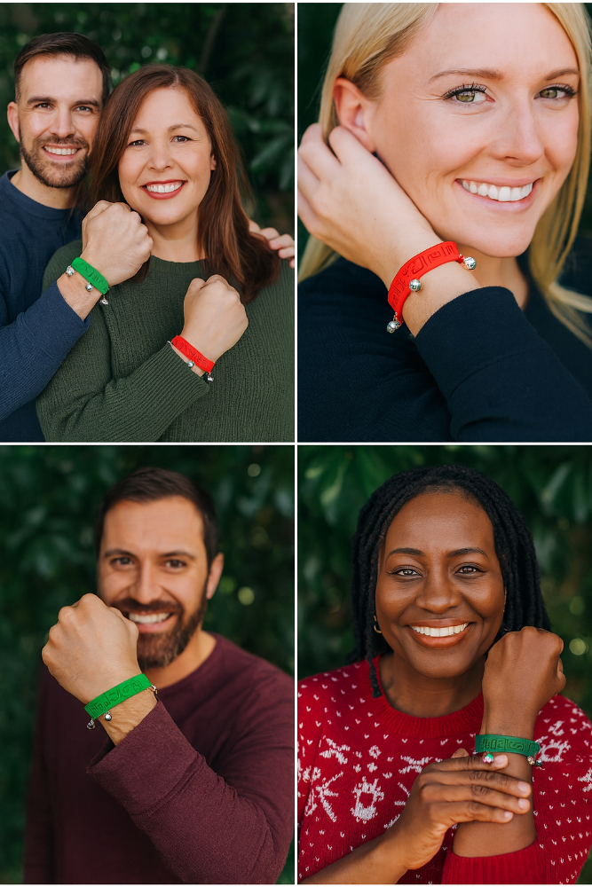 people wearing Jingle for Jesus bracelets