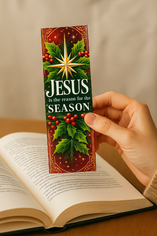 Jesus Is the Reason for the Season Bookmarks – 50 Pack Christian Gifts